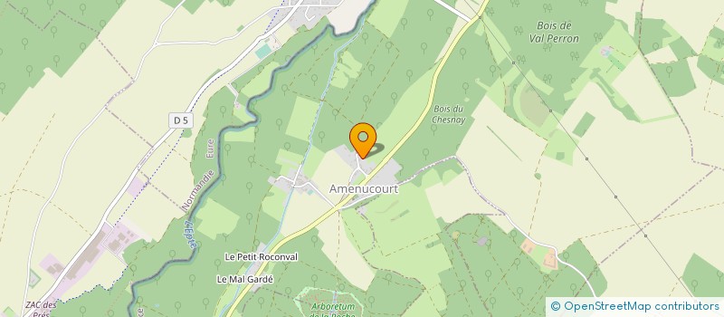 localisation de l'entreprise MADAME CLAIRE QUEMERAIS  AMENUCOURT