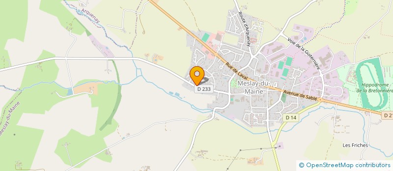 localisation de l'entreprise MADAME CLAIRE QUENTIN  MESLAY-DU-MAINE