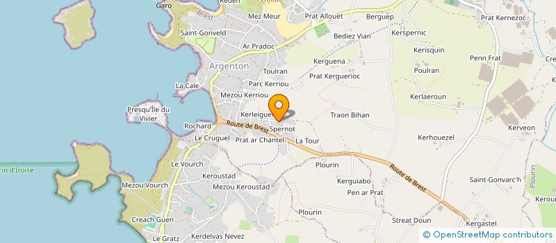 localisation de l'entreprise MADAME CLAIRE QUIVORON  LANDUNVEZ