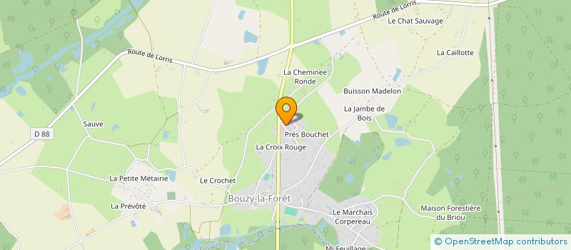 localisation de l'entreprise MADAME CLAIRE RABASSE à BOUZY-LA-FORET