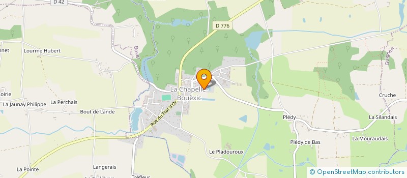 localisation de l'entreprise MADAME CLAIRE RAFFEGEAU  LA CHAPELLE-BOUEXIC