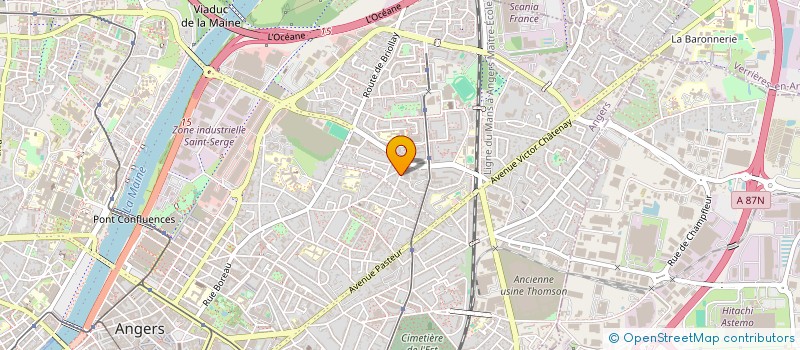 localisation de l'entreprise MADAME CLAIRE RAIMBAULT à ANGERS