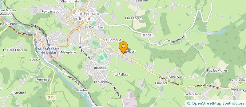 localisation de l'entreprise MADAME CLAIRE RAINELLI à SAINT-LEONARD-DE-NOBLAT