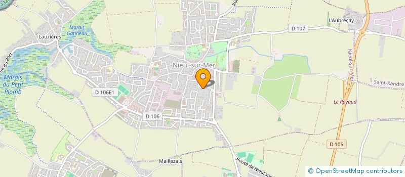 localisation de l'entreprise MADAME CLAIRE RASCALOU  NIEUL-SUR-MER