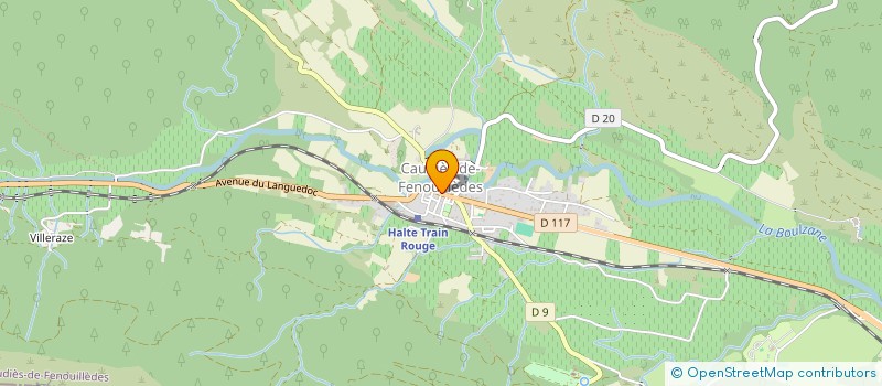 localisation de l'entreprise MADAME CLAIRE RASPAUD  CAUDIES-DE-FENOUILLEDES