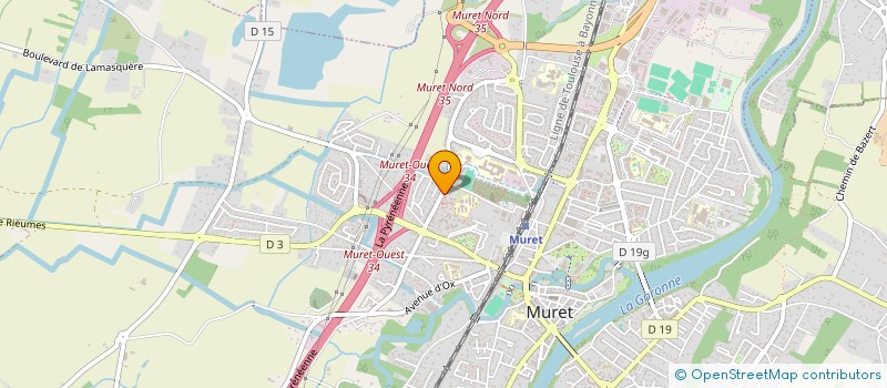 localisation de l'entreprise MADAME CLAIRE RAYMOND  MURET