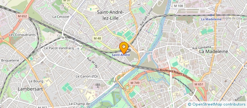 localisation de l'entreprise MADAME CLAIRE REDJEM à SAINT-ANDRE-LEZ-LILLE