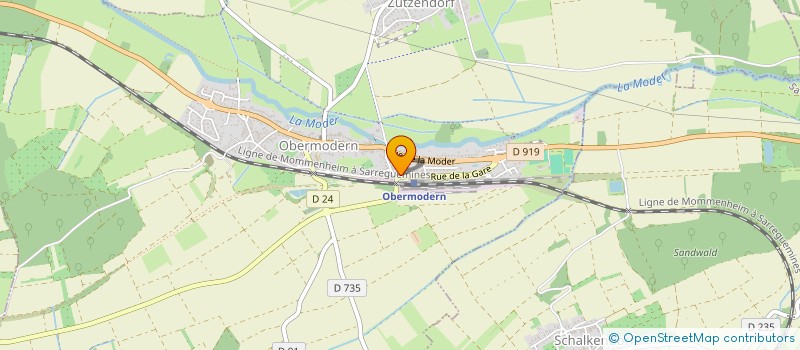 localisation de l'entreprise MADAME CLAIRE REINHART  OBERMODERN-ZUTZENDORF