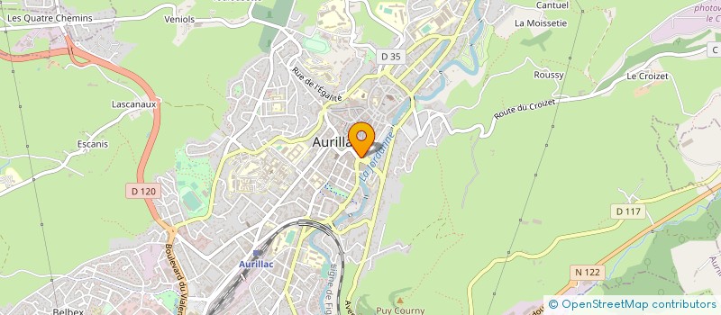 localisation de l'entreprise MADAME CLAIRE REVERCHON à AURILLAC