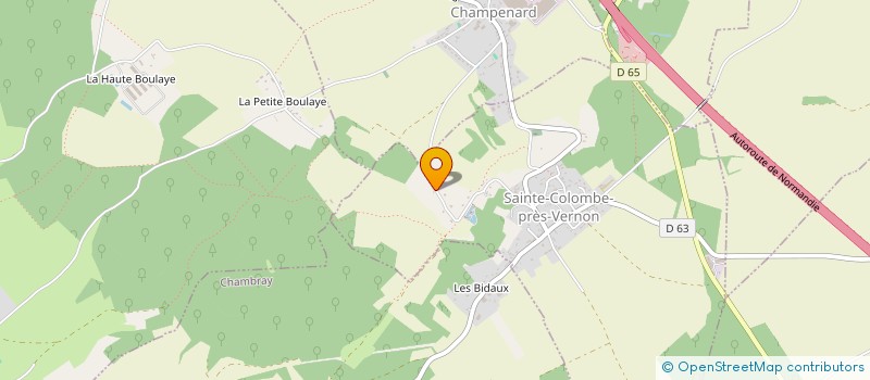 localisation de l'entreprise MADAME CLAIRE REVILLON  SAINTE-COLOMBE-PRES-VERNON