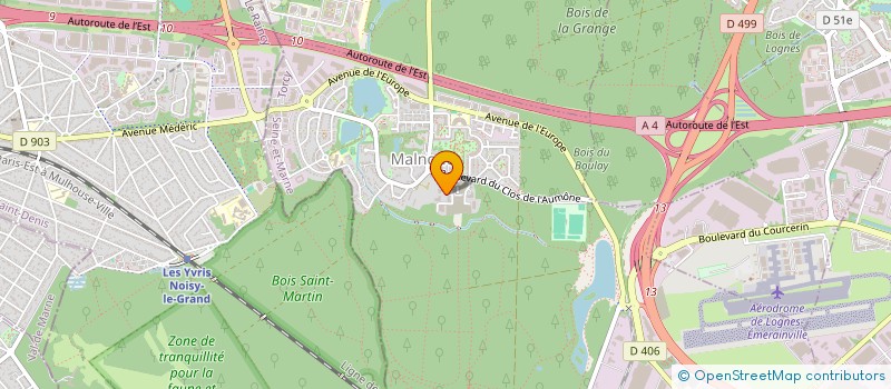 localisation de l'entreprise MADAME CLAIRE RIBOUCHON  ROISSY-EN-BRIE