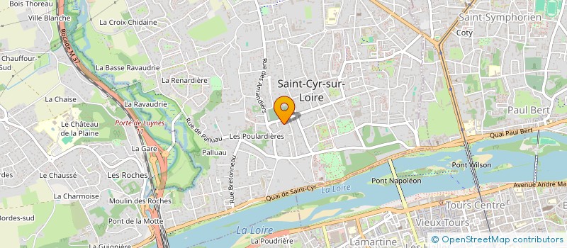 localisation de l'entreprise MADAME CLAIRE RICHARDEAU  SAINT-CYR-SUR-LOIRE