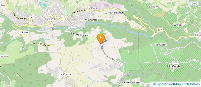 localisation de l'entreprise MADAME CLAIRE RIVORY  PELUSSIN