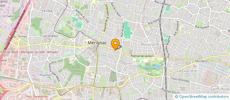 localisation de l'entreprise MADAME CLAIRE ROBERT  MERIGNAC