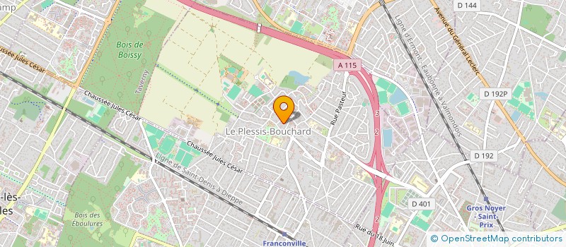 localisation de l'entreprise MADAME CLAIRE ROBIQUET  LE PLESSIS-BOUCHARD