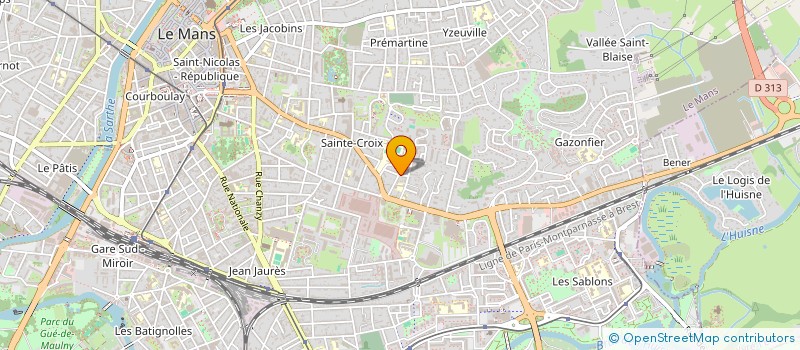 localisation de l'entreprise MADAME CLAIRE ROBY  LE MANS