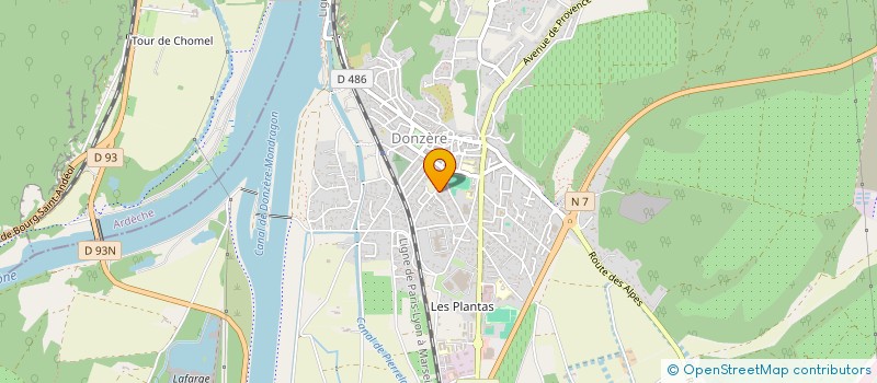 localisation de l'entreprise MADAME CLAIRE ROCHE  DONZERE