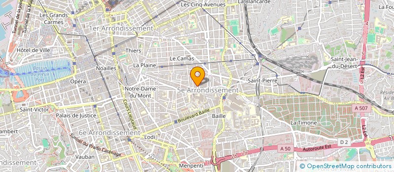 localisation de l'entreprise MADAME CLAIRE RODIER à MARSEILLE