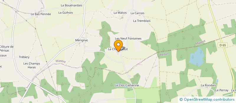 localisation de l'entreprise MADAME CLAIRE RONSIN  MAXENT