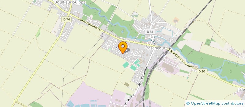 localisation de l'entreprise MADAME CLAIRE ROTHIER  BAZANCOURT