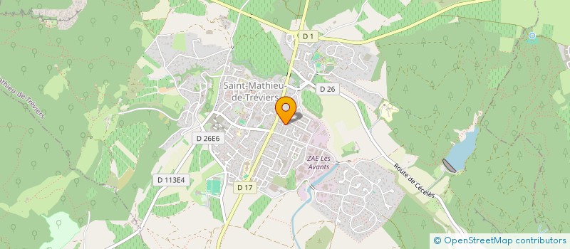 localisation de l'entreprise MADAME CLAIRE ROUCHON  SAINT-MATHIEU-DE-TREVIERS