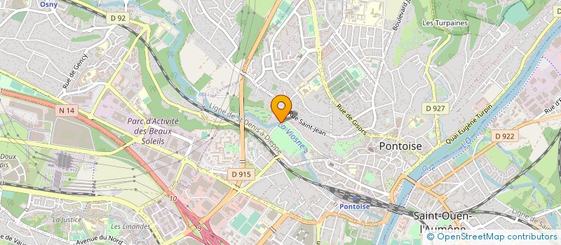 localisation de l'entreprise MADAME CLAIRE ROUDENKO-BERTIN  PONTOISE