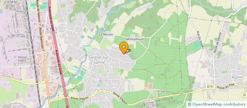 localisation de l'entreprise MADAME CLAIRE ROUGON  SALAISE-SUR-SANNE