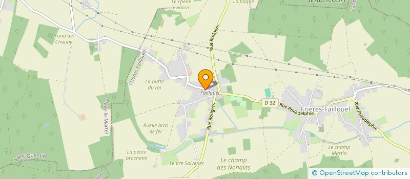 localisation de l'entreprise MADAME CLAIRE ROUILLARD à FRIERES-FAILLOUEL