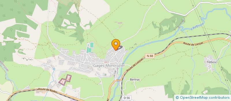 localisation de l'entreprise MADAME CLAIRE ROURA  RODEZ