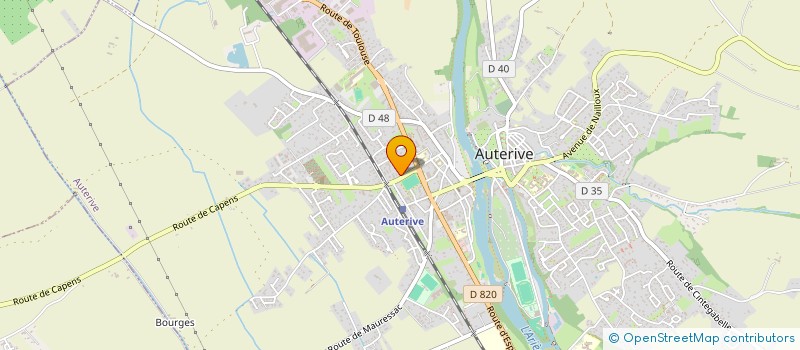 localisation de l'entreprise MADAME CLAIRE ROUSSEL  AUTERIVE