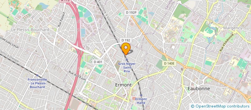 localisation de l'entreprise MADAME CLAIRE ROUSSELLE  ERMONT