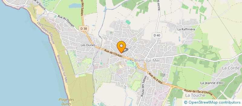 localisation de l'entreprise MADAME CLAIRE ROZIER à BREM-SUR-MER