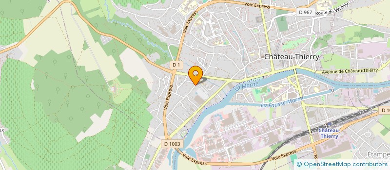 localisation de l'entreprise MADAME CLAIRE RUELLE à CHATEAU-THIERRY