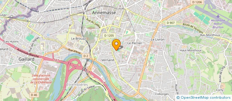 localisation de l'entreprise MADAME CLAIRE RUIN  ANNEMASSE