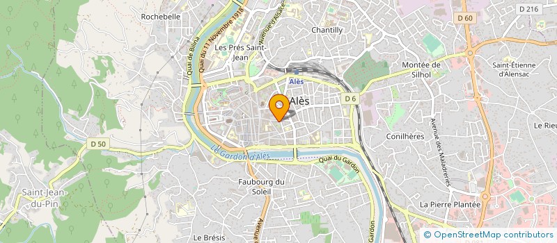 localisation de l'entreprise MADAME CLAIRE SADOUL  ALES