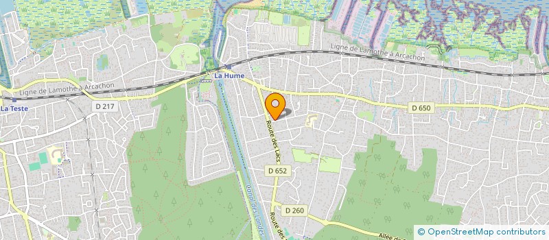 localisation de l'entreprise MADAME CLAIRE SAGETTE  GUJAN-MESTRAS