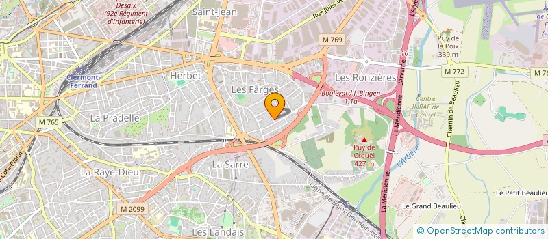 localisation de l'entreprise MADAME CLAIRE SAINT-ANDRE  CLERMONT-FERRAND