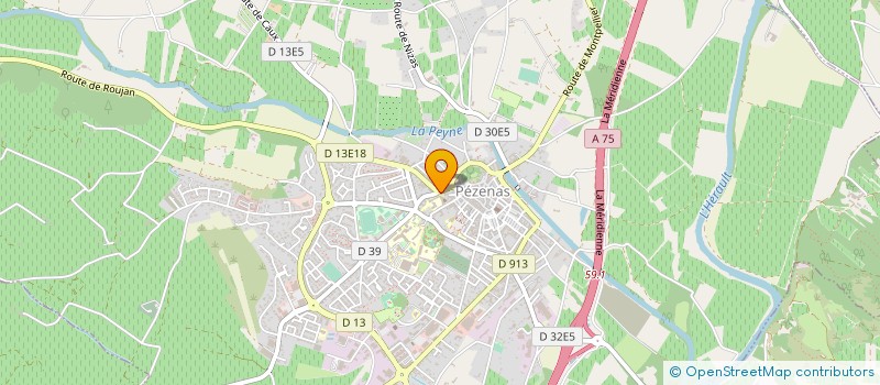 localisation de l'entreprise MADAME CLAIRE SAINT JEAN  PEZENAS