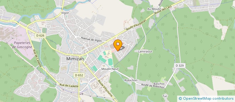 localisation de l'entreprise MADAME CLAIRE SALVADOR  MIMIZAN