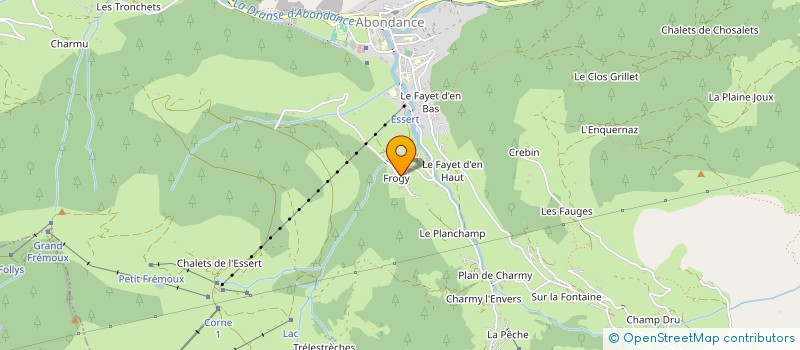 localisation de l'entreprise MADAME CLAIRE SANDRON  ABONDANCE