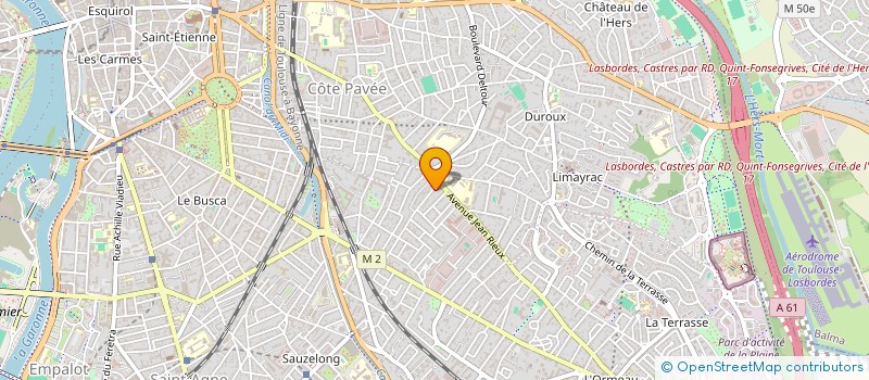 localisation de l'entreprise MADAME CLAIRE SARAZIN à TOULOUSE