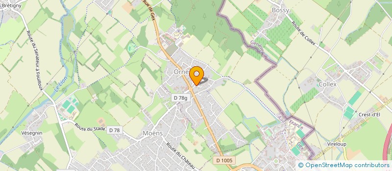 localisation de l'entreprise MADAME CLAIRE SAULET  ORNEX