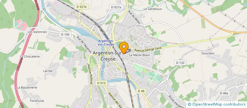 localisation de l'entreprise MADAME CLAIRE SCARPATI à ARGENTON-SUR-CREUSE