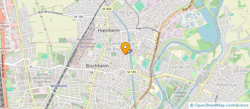 localisation de l'entreprise MADAME CLAIRE SCHLICK  BISCHHEIM