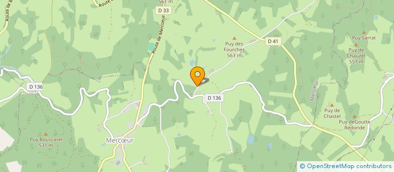 localisation de l'entreprise MADAME CLAIRE SERINGE  MERCOEUR