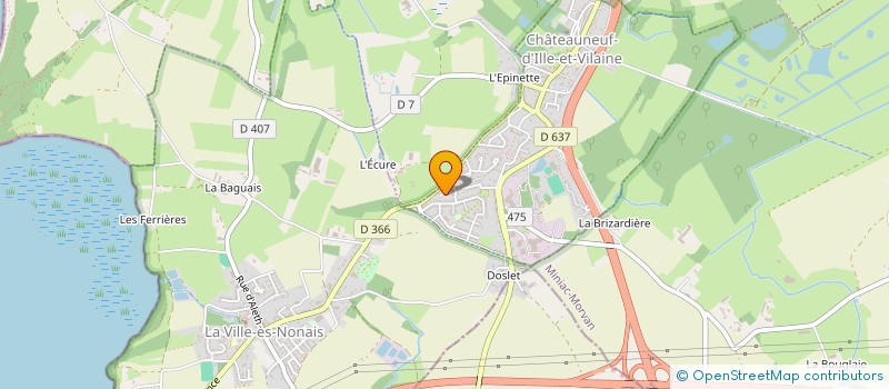 localisation de l'entreprise MADAME CLAIRE SERPAULT à CHATEAUNEUF-D'ILLE-ET-VILAINE