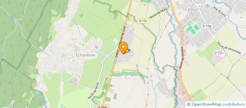 localisation de l'entreprise MADAME CLAIRE SERRANO  ECHENEVEX