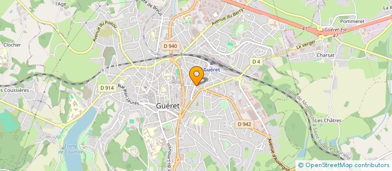 localisation de l'entreprise MADAME CLAIRE SERREBOUBEE  GUERET