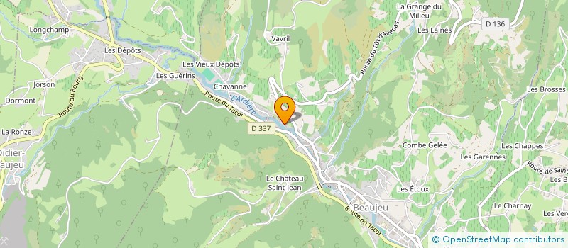 localisation de l'entreprise MADAME CLAIRE SERRECCHIA  BEAUJEU