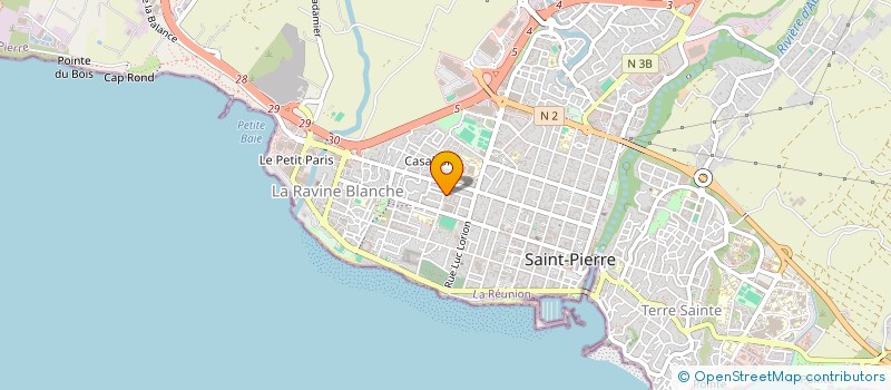 localisation de l'entreprise MADAME CLAIRE SERVEAU  SAINT-PIERRE